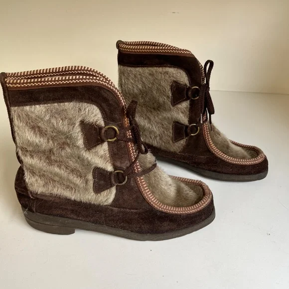 Vintage seal top skin boots